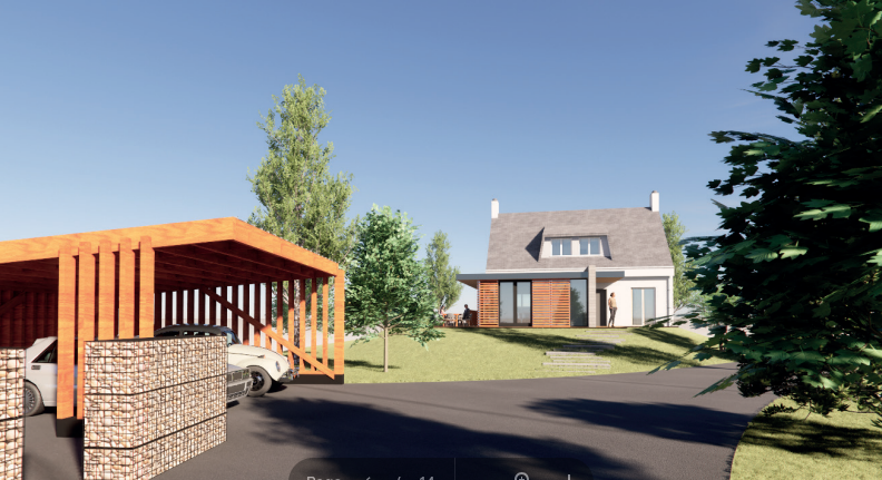 Projet 3D d’une maison néo-bretonne pour vente